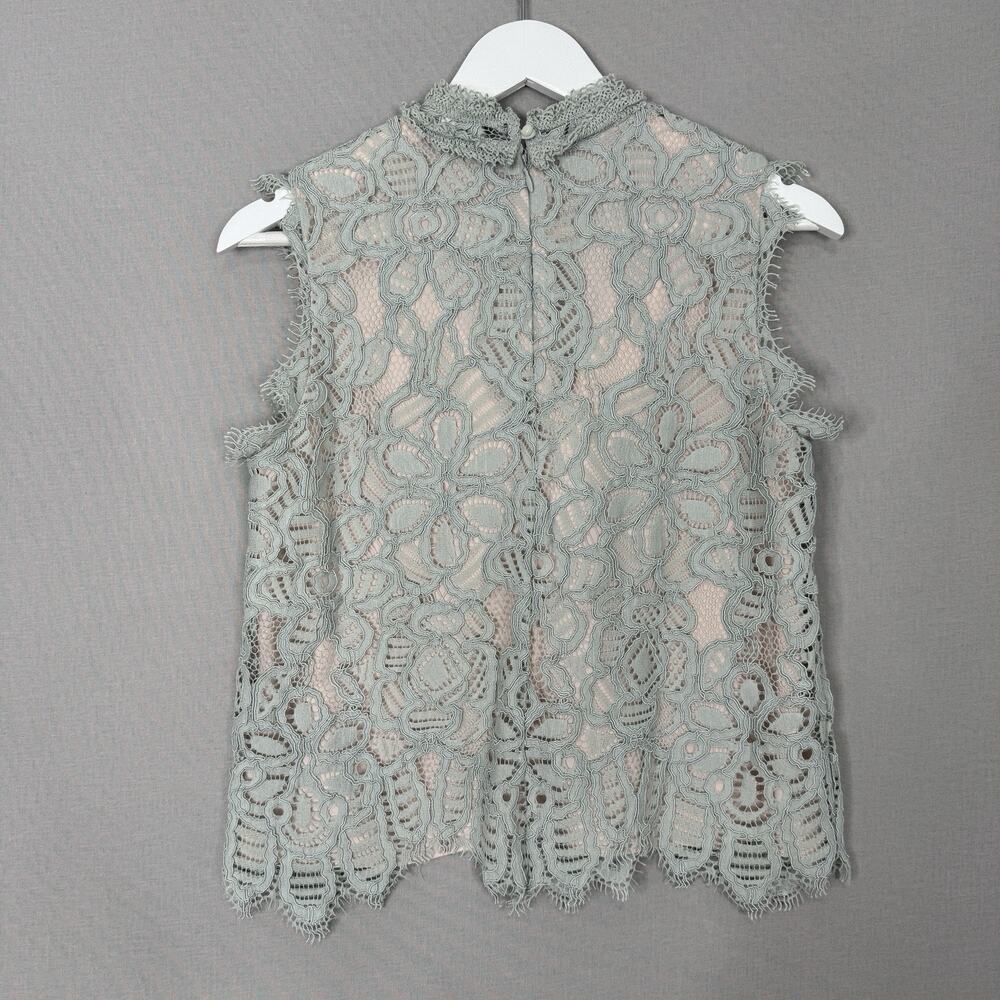 Alexis Women Skirt Set Small Blue Pastel Lace Midi Ruffle Fairy Dainty Whimy Y2K - Picture 14 of 16